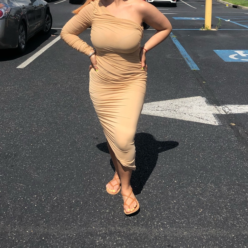 One shoulder women's dress